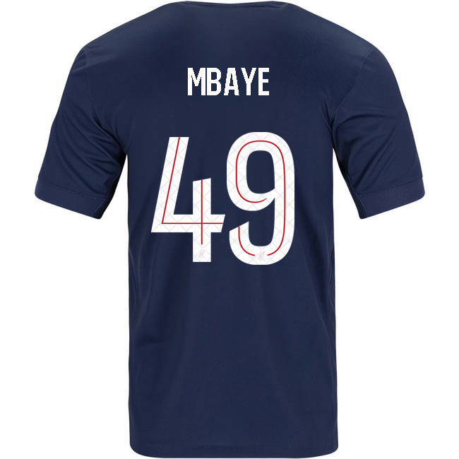 2025/26 Ibrahim Mbaye #49 Home Men's Soccer Jersey