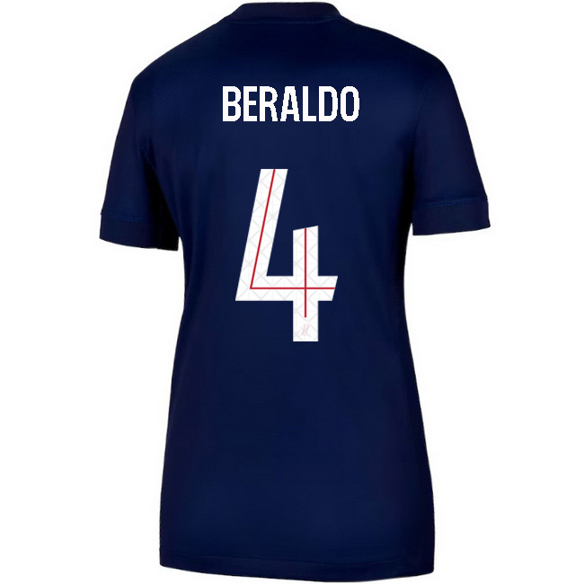 2025/26 Lucas Beraldo #4 Home Women's Soccer Jersey