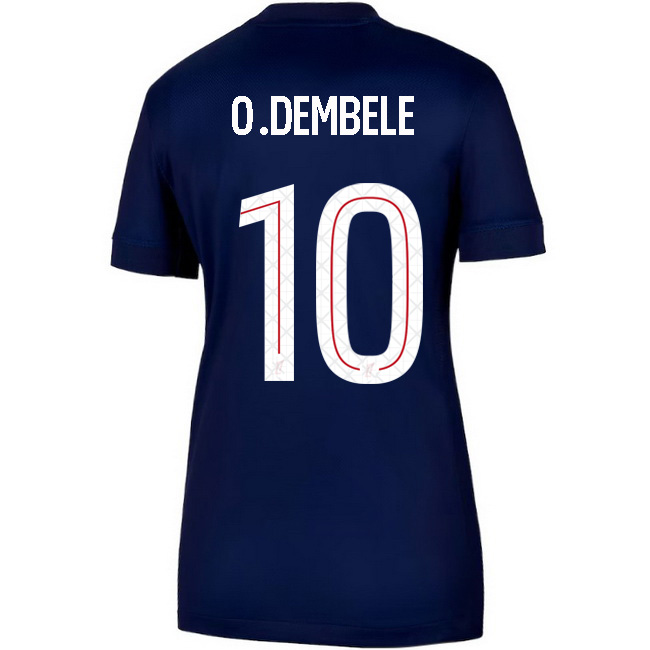 2025/26 Ousmane Dembele #10 Home Women's Soccer Jersey