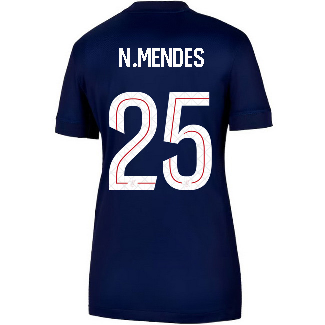 2025/26 Nuno Mendes #25 Home Women's Soccer Jersey