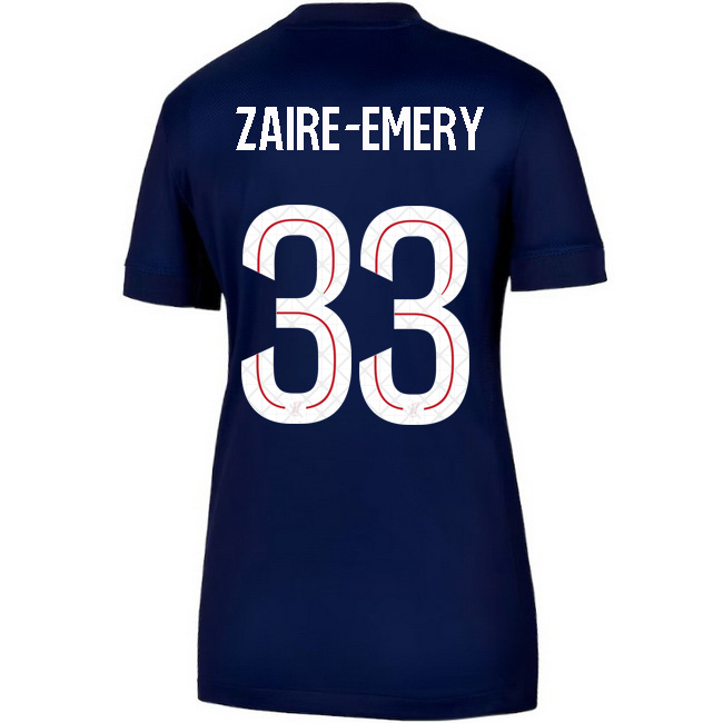2025/26 Warren Zaire-Emery #33 Home Women's Soccer Jersey