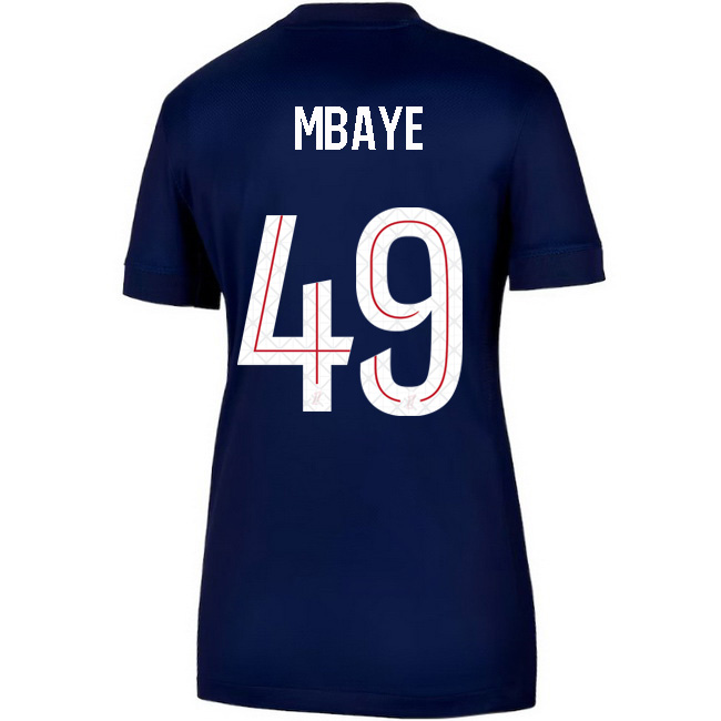2025/26 Ibrahim Mbaye #49 Home Women's Soccer Jersey