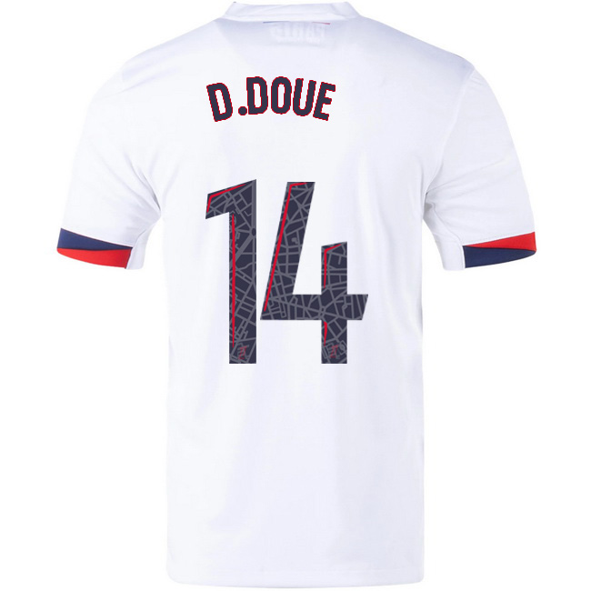 2025/26 Desire Doue #14 Away Men's Soccer Jersey