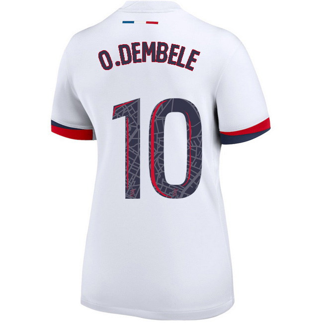 2025/26 Ousmane Dembele #10 Away Women's Soccer Jersey