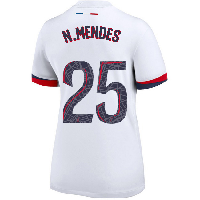 2025/26 Nuno Mendes #25 Away Women's Soccer Jersey
