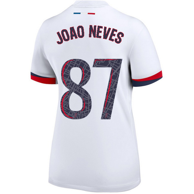 2025/26 Joao Neves #87 Away Women's Soccer Jersey
