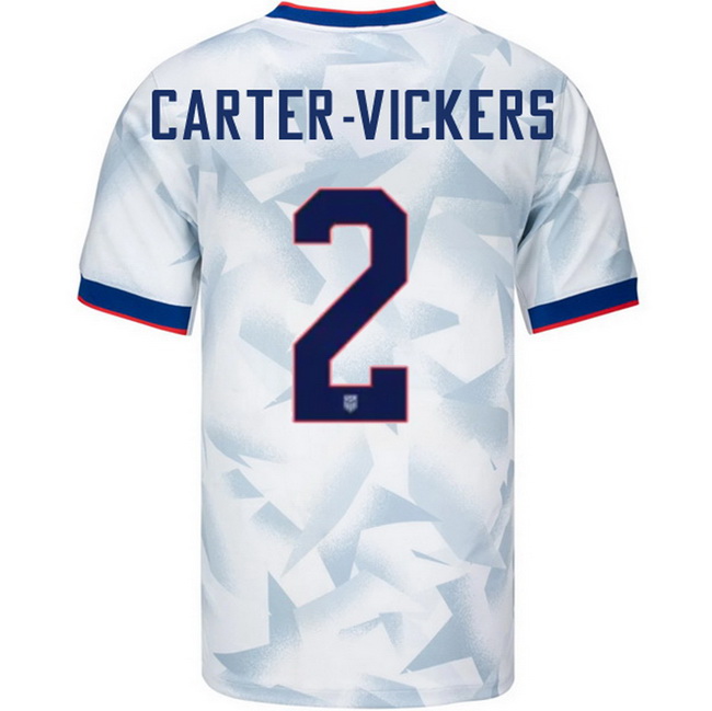 USA 2025 Cameron Carter-Vickers Home Men's Soccer Jersey