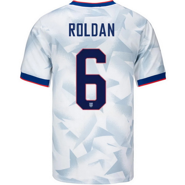 USA 2025 Cristian Roldan Home Men's Soccer Jersey