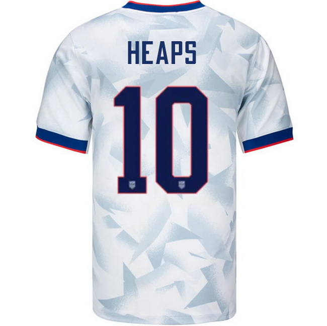 USA 2025 Lindsey Heaps Home Men's Soccer Jersey