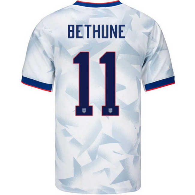 USA 2025 Croix Bethune Home Men's Soccer Jersey