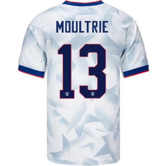 USA 2025 Olivia Moultrie Home Men's Soccer Jersey