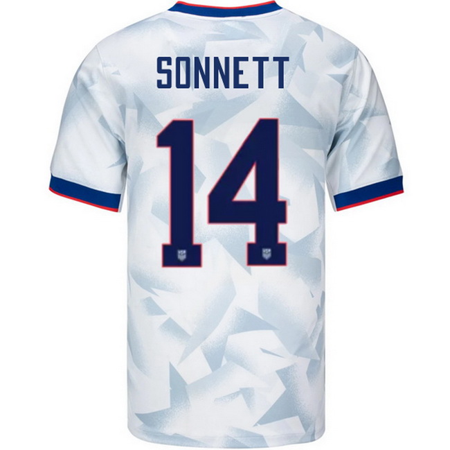 USA 2025 Emily Sonnett Home Men's Soccer Jersey