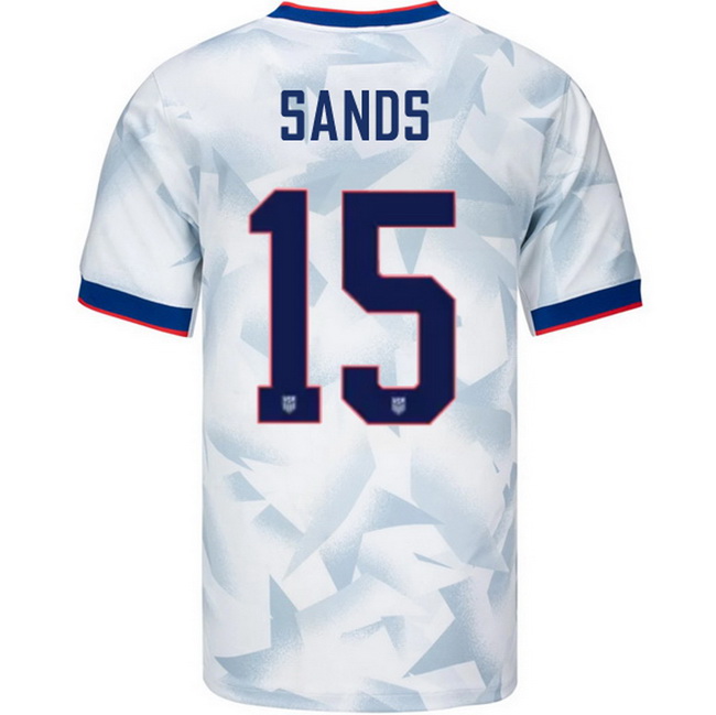 USA 2025 James Sands Home Men's Soccer Jersey