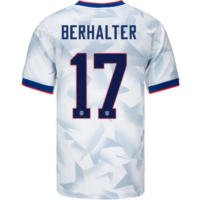 USA 2025 Sebastian Berhalter Home Men's Soccer Jersey