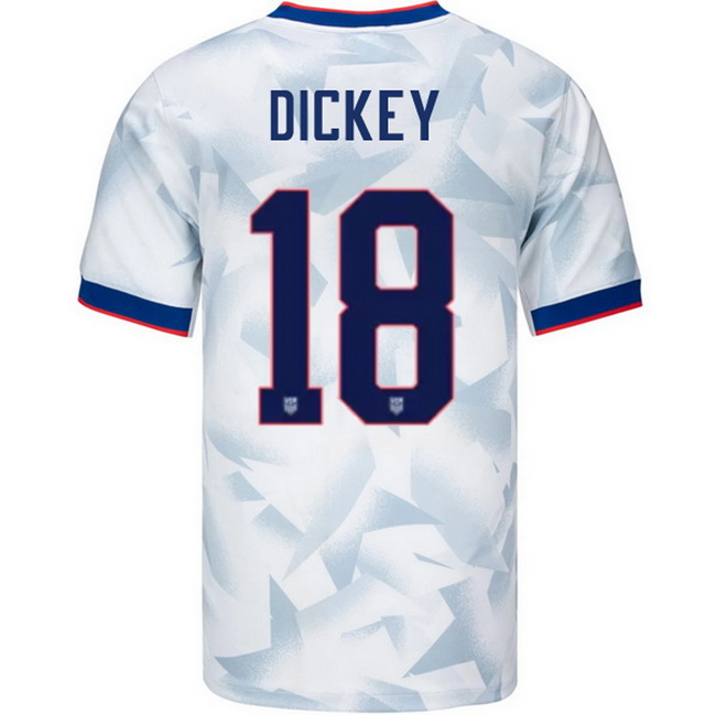 USA 2025 Claudia Dickey Home Men's Soccer Jersey