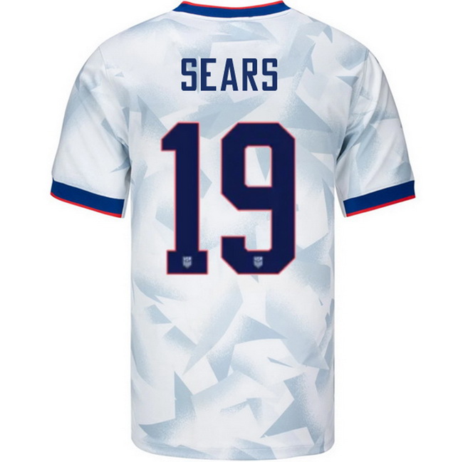 USA 2025 Emma Sears Home Men's Soccer Jersey