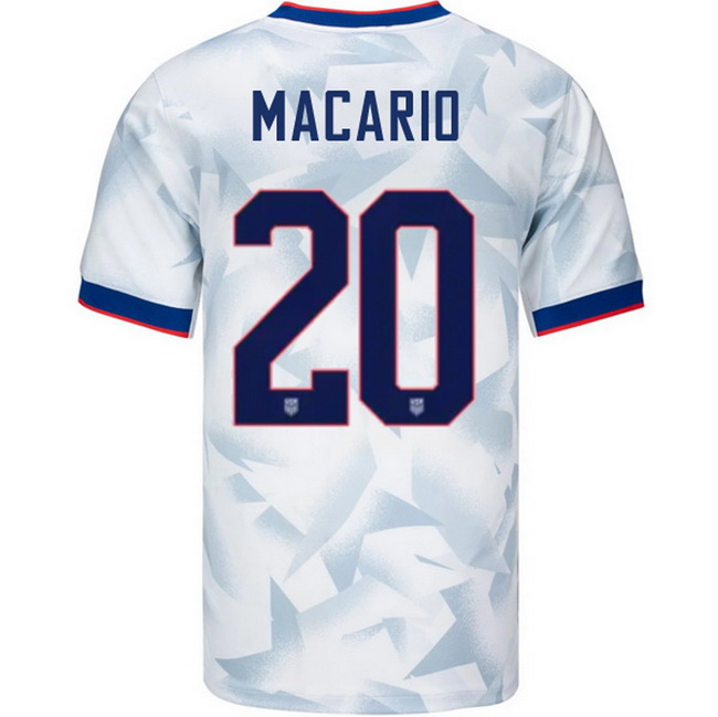 USA 2025 Catarina Macario Home Men's Soccer Jersey
