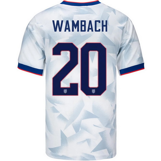USA 2025 Abby Wambach Home Men's Soccer Jersey