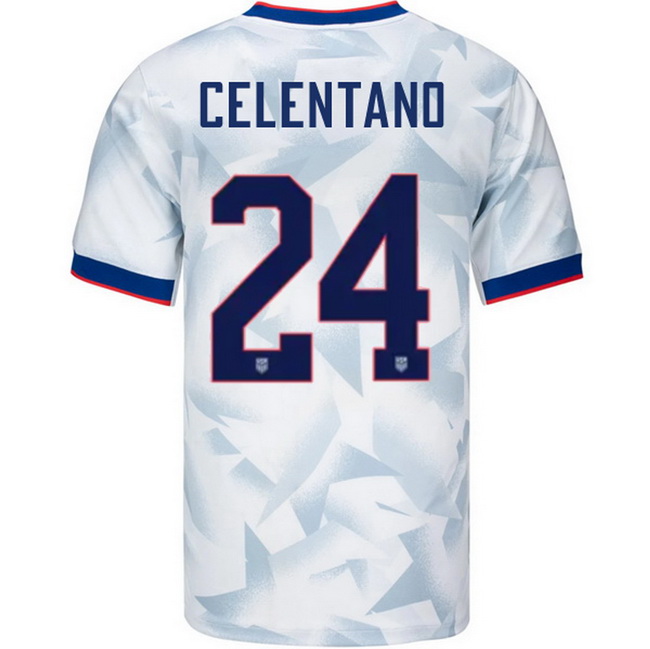 USA 2025 Roman Celentano Home Men's Soccer Jersey
