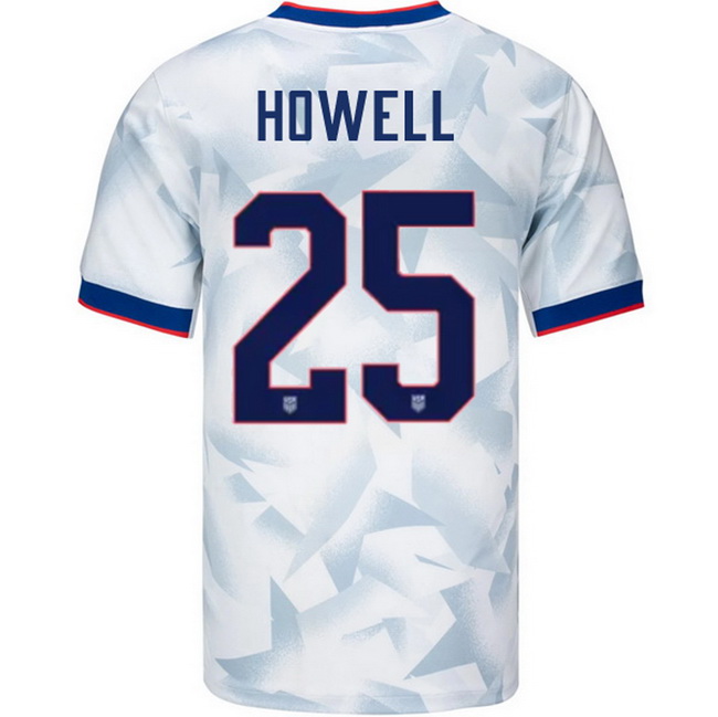 USA 2025 Jaelin Howell Home Men's Soccer Jersey