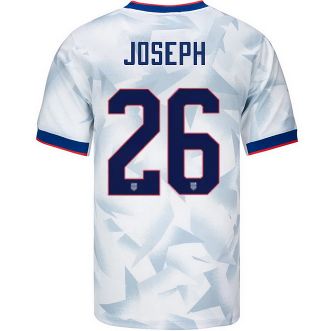 USA 2025 Jameese Joseph Home Men's Soccer Jersey