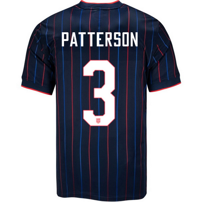 USA 2025 Avery Patterson Away Men's Soccer Jersey