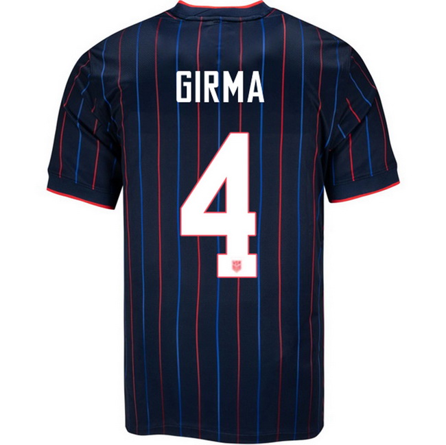USA 2025 Naomi Girma Away Men's Soccer Jersey