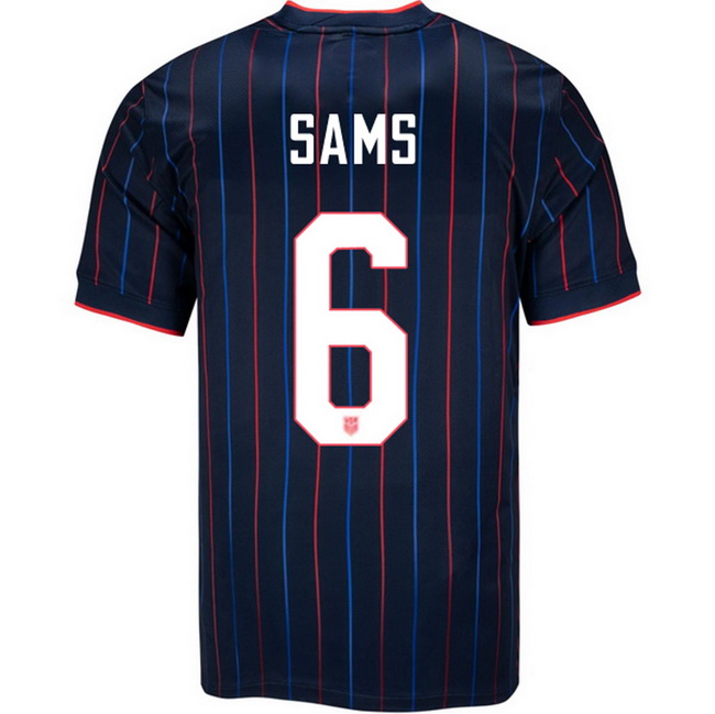 USA 2025 Emily Sams Away Men's Soccer Jersey