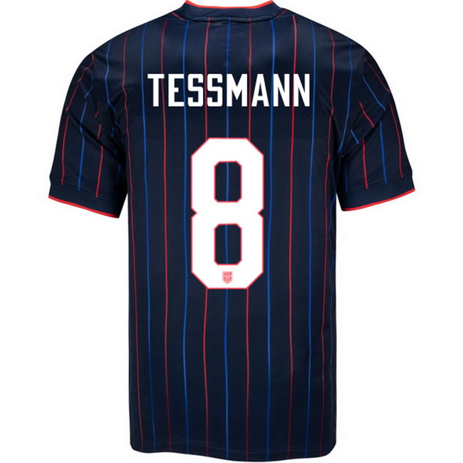 USA 2025 Tanner Tessmann Away Men's Soccer Jersey