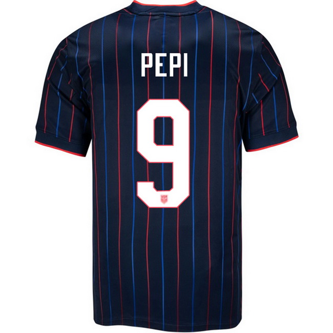 USA 2025 Ricardo Pepi Away Men's Soccer Jersey