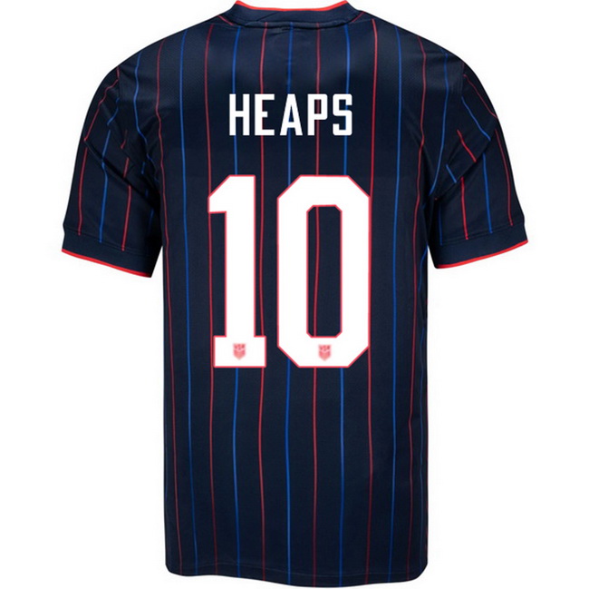 USA 2025 Lindsey Heaps Away Men's Soccer Jersey