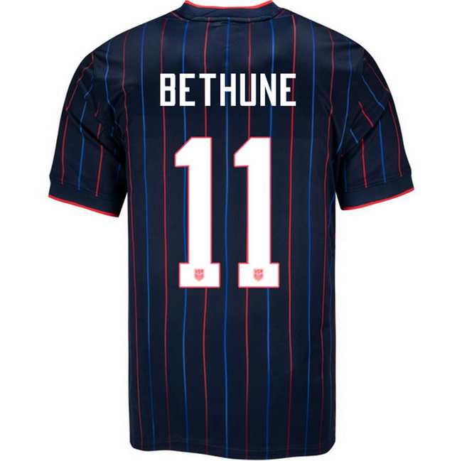 USA 2025 Croix Bethune Away Men's Soccer Jersey