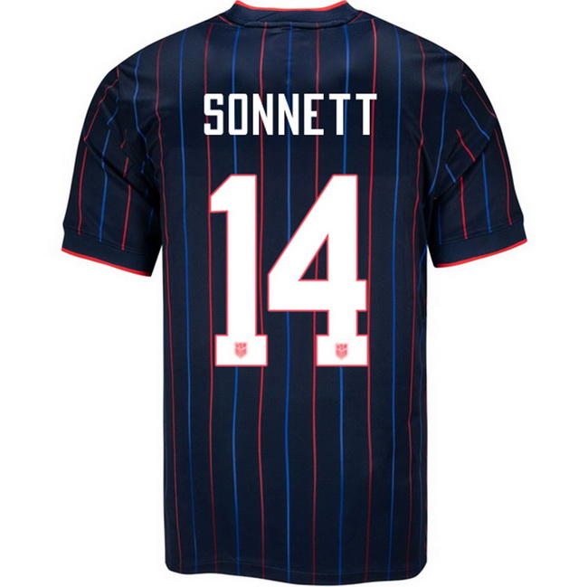 USA 2025 Emily Sonnett Away Men's Soccer Jersey