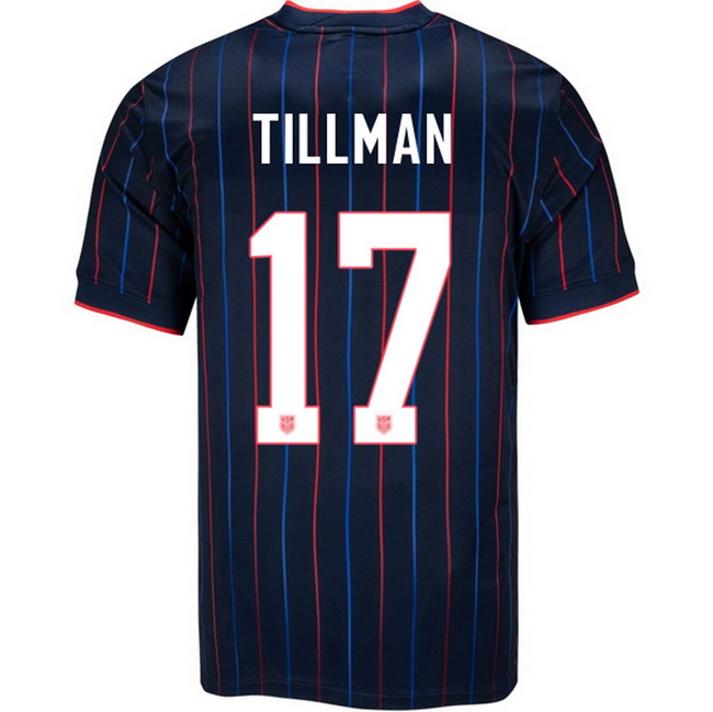 USA 2025 Malik Tillman Away Men's Soccer Jersey