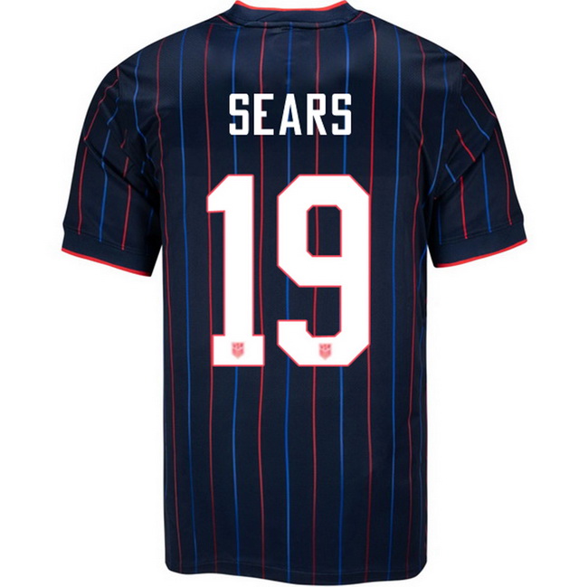 USA 2025 Emma Sears Away Men's Soccer Jersey