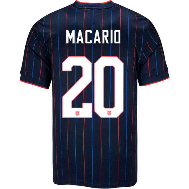 USA 2025 Catarina Macario Away Men's Soccer Jersey