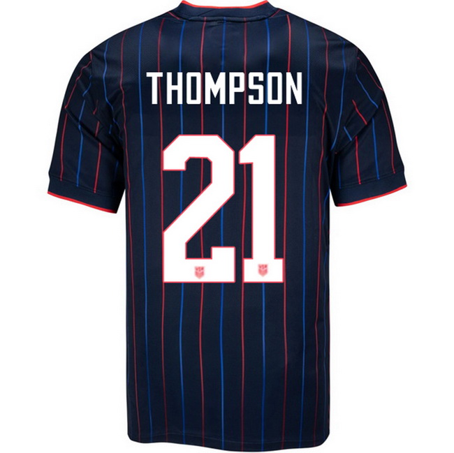 USA 2025 Alyssa Thompson Away Men's Soccer Jersey
