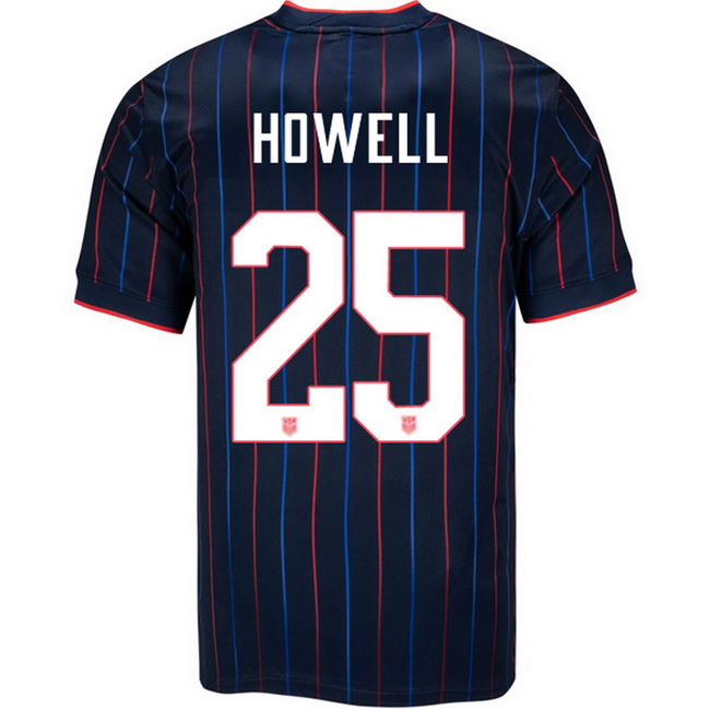 USA 2025 Jaelin Howell Away Men's Soccer Jersey