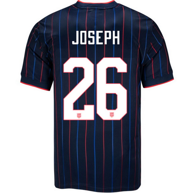 USA 2025 Jameese Joseph Away Men's Soccer Jersey