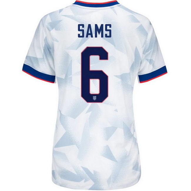 USA 2025 Emily Sams Home Women's Soccer Jersey