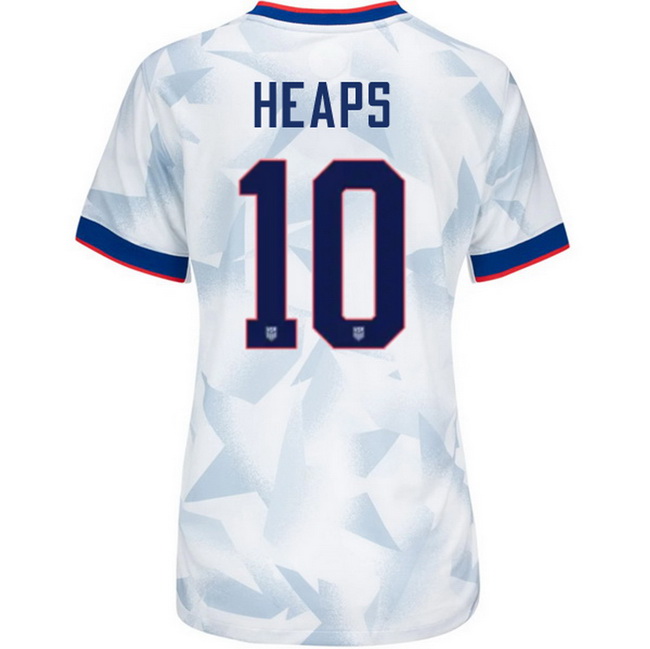 USA 2025 Lindsey Heaps Home Women's Soccer Jersey