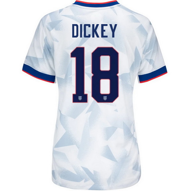 USA 2025 Claudia Dickey Home Women's Soccer Jersey