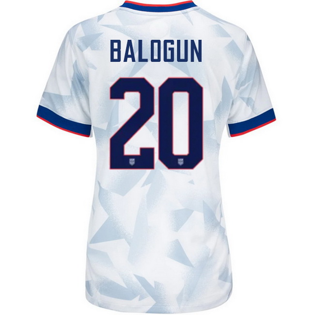 USA 2025 Folarin Balogun Home Women's Soccer Jersey