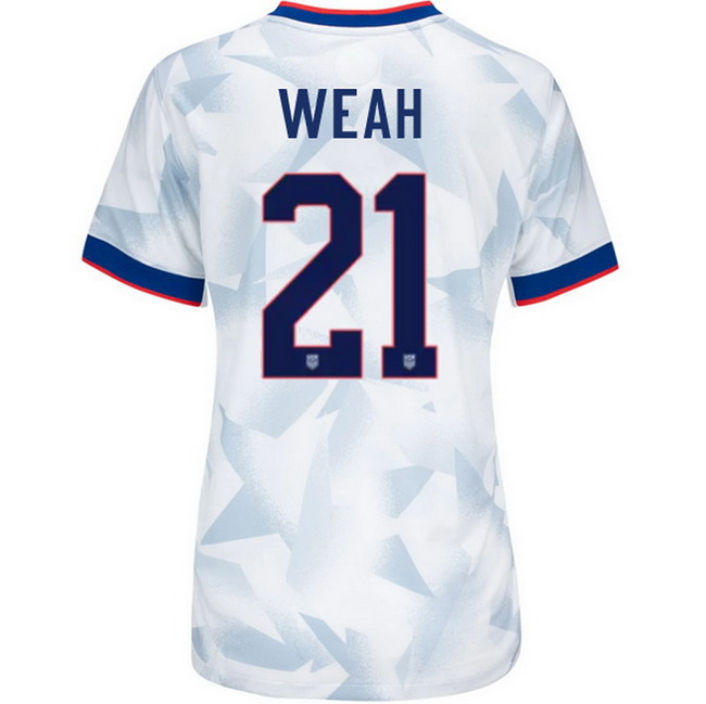 USA 2025 Timothy Weah Home Women's Soccer Jersey