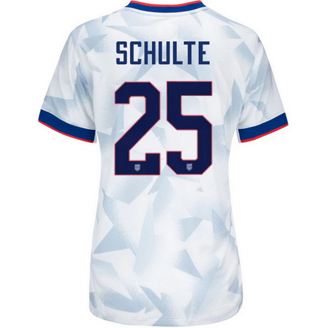 USA 2025 Patrick Schulte Home Women's Soccer Jersey