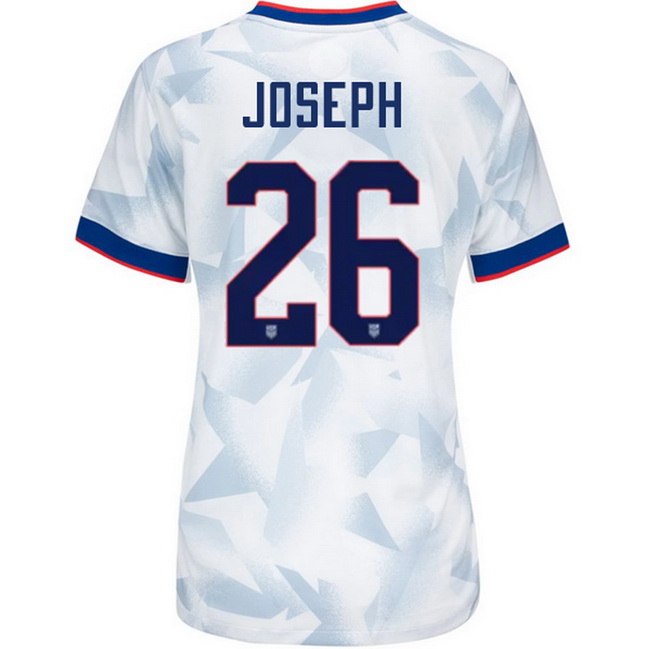 USA 2025 Jameese Joseph Home Women's Soccer Jersey