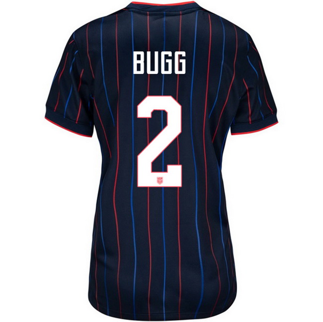 USA 2025 Jordyn Bugg Away Women's Soccer Jersey