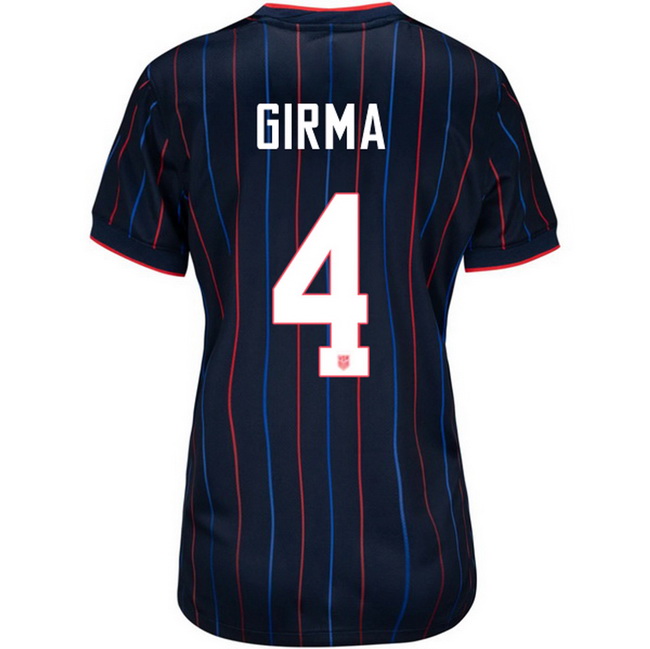 USA 2025 Naomi Girma Away Women's Soccer Jersey