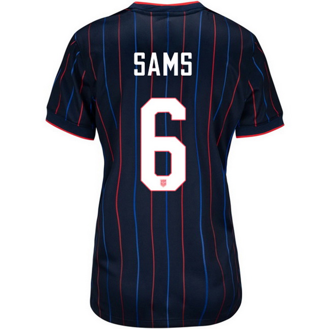 USA 2025 Emily Sams Away Women's Soccer Jersey