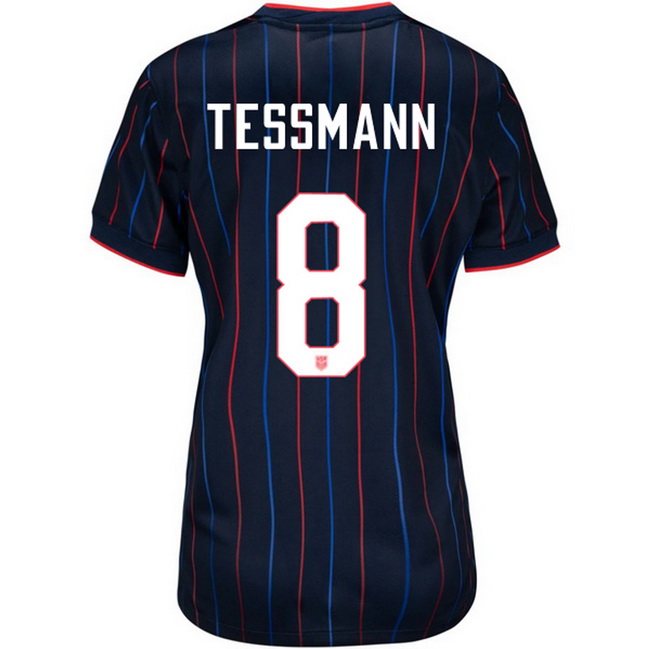 USA 2025 Tanner Tessmann Away Women's Soccer Jersey